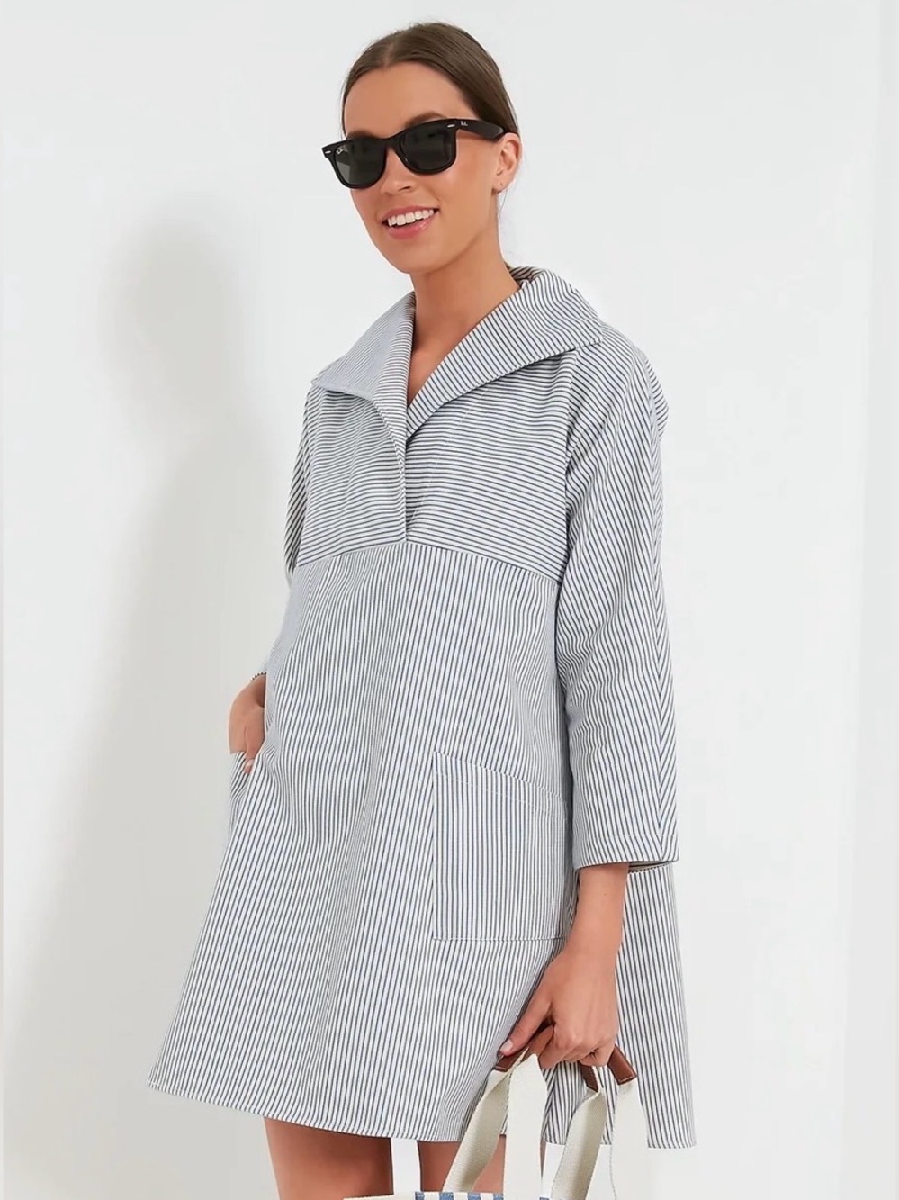 Tuckernuck Blue and White Striped Mini Dress